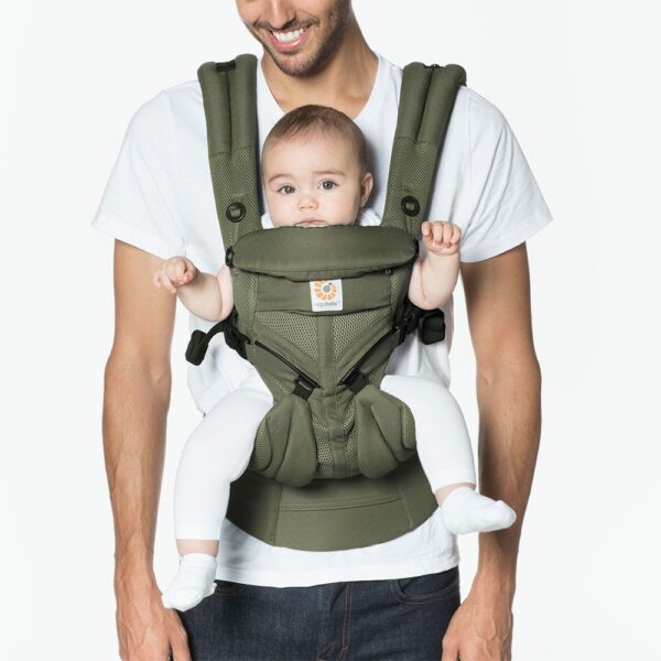 Marsupiu Omni 360 Cool Air Mesh Khaki Green Ergobaby - imagine 2