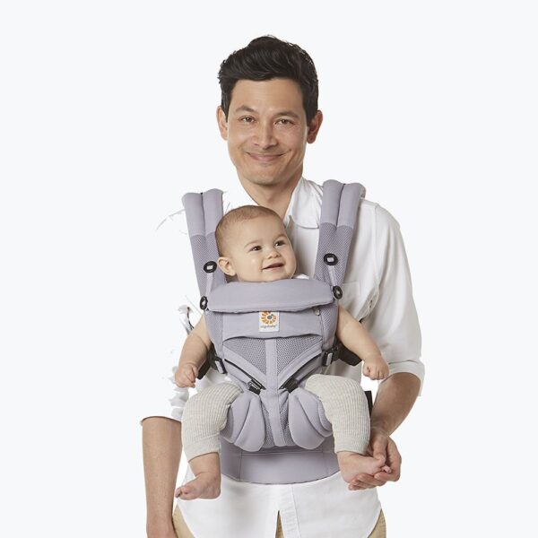 Marsupiu Omni 360 Cool Air Mesh Lilac Grey Ergobaby - imagine 2