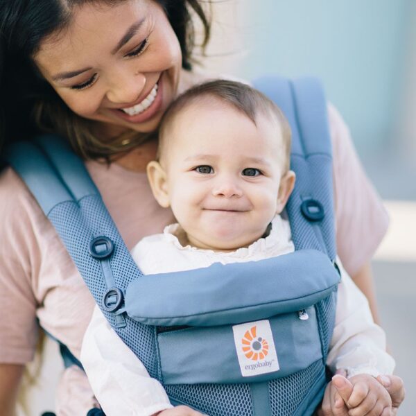 Marsupiu Omni 360 Cool Air Mesh Oxford Blue Ergobaby - imagine 3