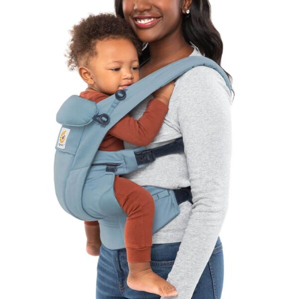 Marsupiu pentru copii Omni Dream Slate Blue, 0-2 ani, Ergonomic Ergobaby - imagine 3