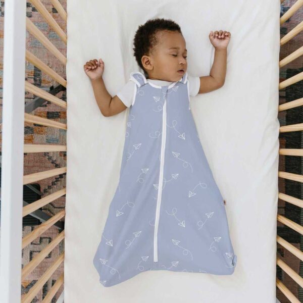 Sac de Dormit Ergobaby Clasic Paper Planes 0 - 6 luni 1 Tog - imagine 4