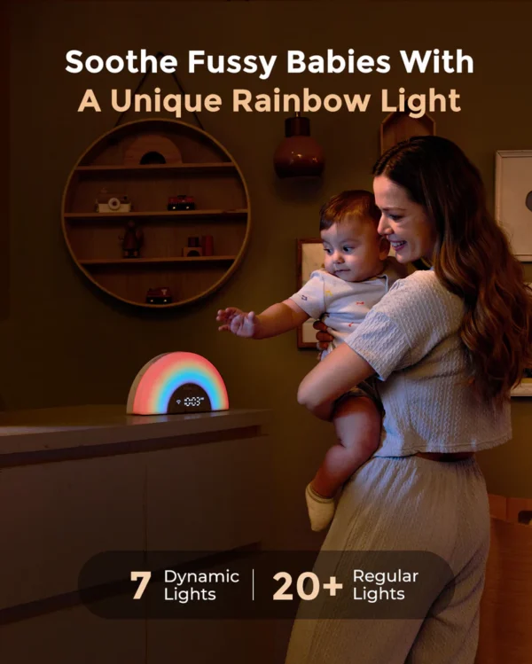 Lampa DreamSync Smart cu sunete si muzica Wireless Mobil - Rainbow Light & App Control Momcozy - imagine 11