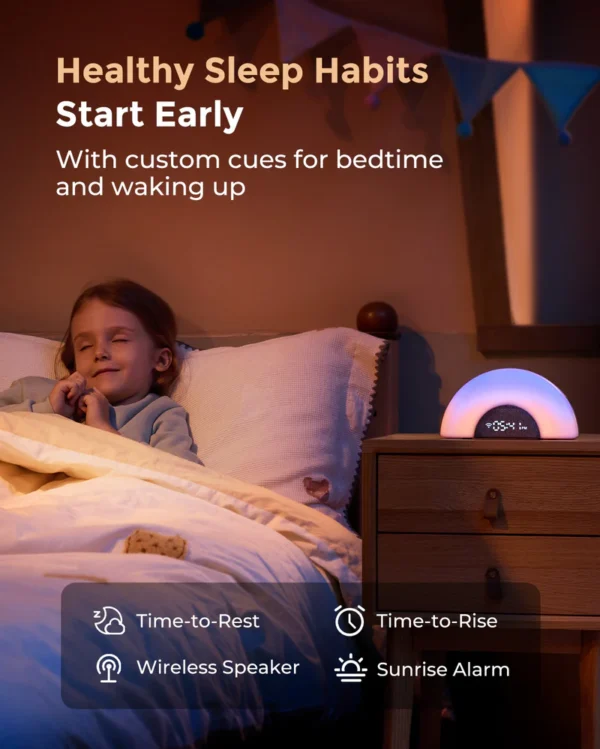 Lampa DreamSync Smart cu sunete si muzica Wireless Mobil - Rainbow Light & App Control Momcozy - imagine 8
