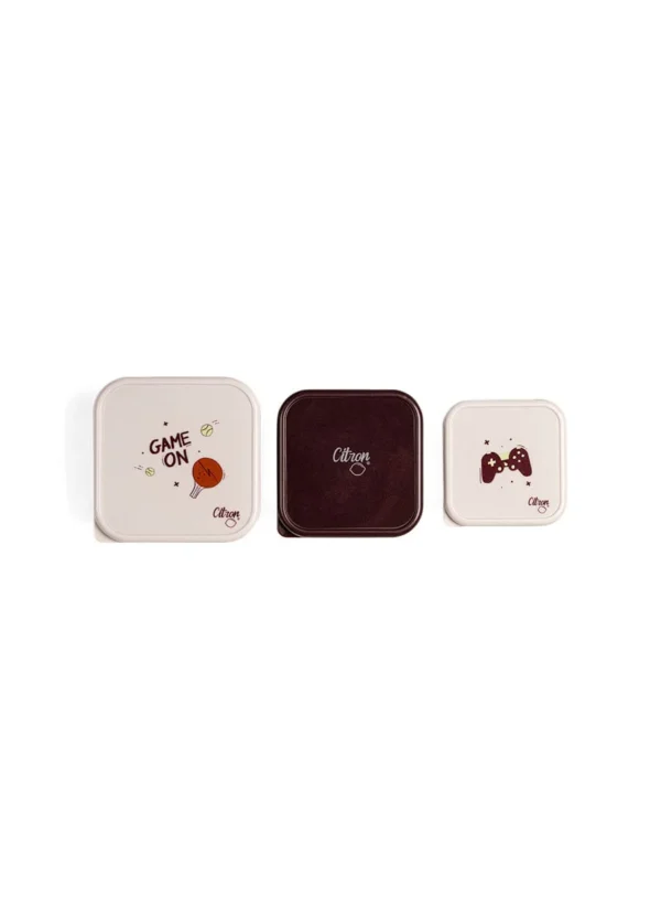 Set 3 caserole otel inoxidabil cu capac - Cool Kid - imagine 5