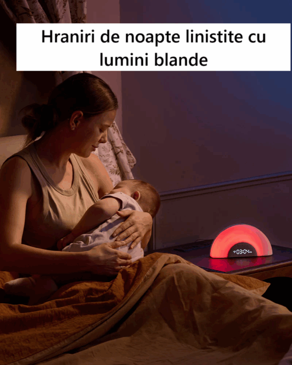 Lampa DreamSync Smart cu sunete si muzica Wireless Mobil - Rainbow Light & App Control Momcozy - imagine 2