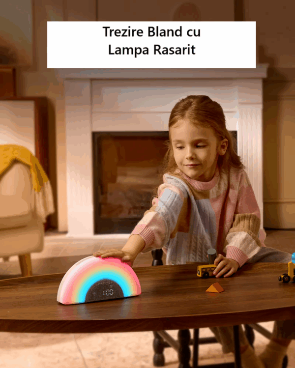 Lampa DreamSync Smart cu sunete si muzica Wireless Mobil - Rainbow Light & App Control Momcozy - imagine 3