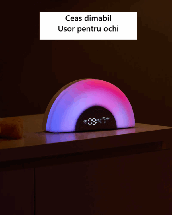 Lampa DreamSync Smart cu sunete si muzica Wireless Mobil - Rainbow Light & App Control Momcozy - imagine 4