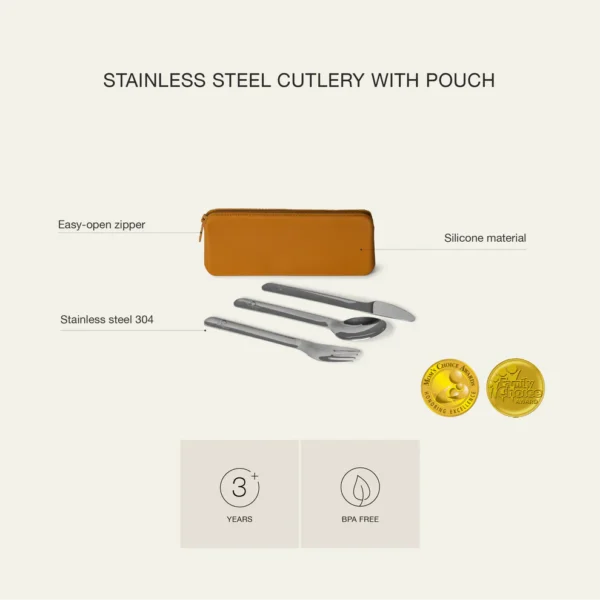 Set tacamuri inox cu etui - Verde - imagine 3