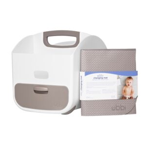 Organizator pentru scutece si accesoriicu saltea de schimb Diaper Caddy - Ubbi
