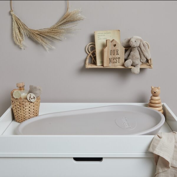 Saltea de Infasat Schimbat bebe din spuma  - Shnuggle Taupe - imagine 2