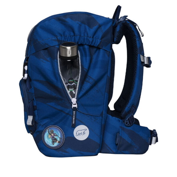 Ghiozdan, rucsac ergonomic scoala, Clasic, Ninja master blue - imagine 6