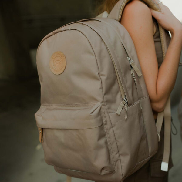 Rucsac, ghiozdan ergonomic, City, Beige - imagine 8