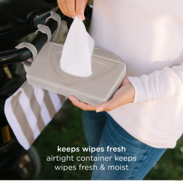 Cutie Dispenser pentru servetele umede Ubbi -On the Go Taupe - imagine 5
