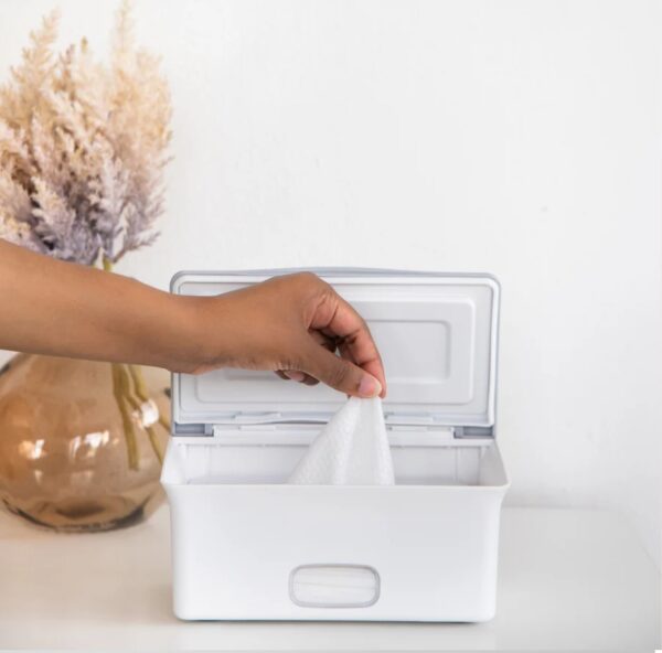 Cutie Dispenser pentru servetele umede Ubbi - Taupe - imagine 5