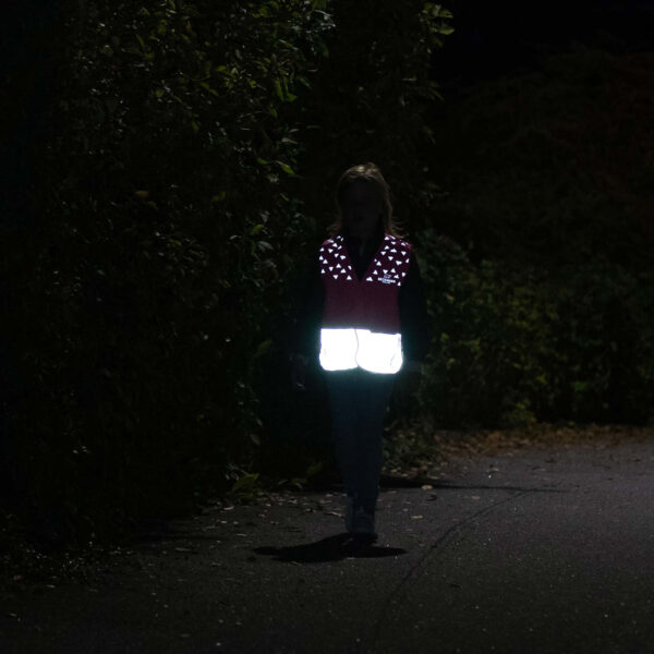 Vesta reflectorizanta B-SEEN  SAFE, roz - imagine 3
