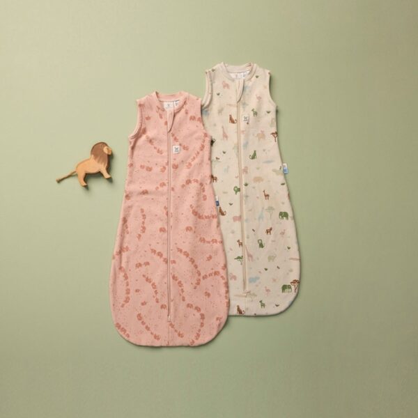 Saculet dormit Bumbac Jersey  8-24 luni - 1.0 Tog Parada Elefanti ErgoPouch - imagine 4
