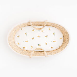Cearsaf cu elastic cosulet / landou bebe 100% Bambus 85x38 cm - LUCKY DUCKY