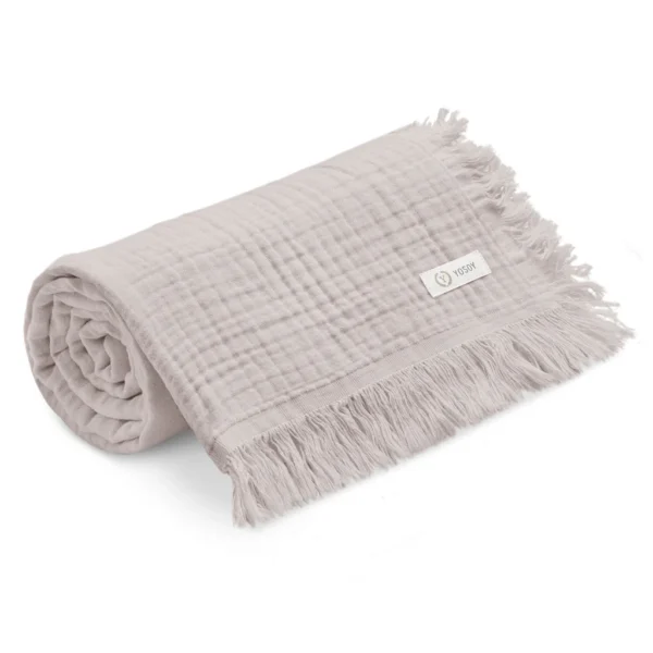 Paturica Bebe Muselina Bumbac 4 straturi  - Bej 130x100 cm