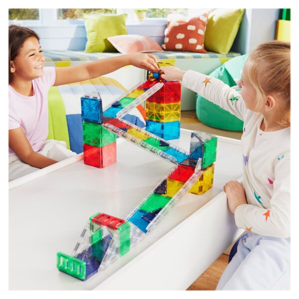 MAGNA-TILES Rail Racers Deluxe, 90 piese - imagine 2