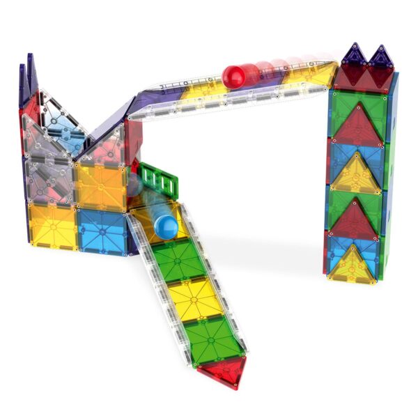 MAGNA-TILES Rail Racers Deluxe, 90 piese - imagine 4