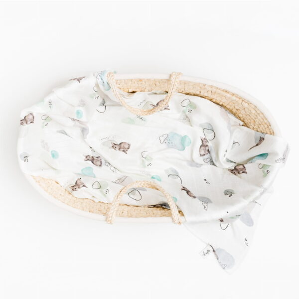 Muselina Swaddle bambus 120x120 cm - Bunny