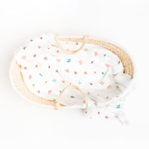 Muselina Swaddle bambus 120x120 cm - Birds