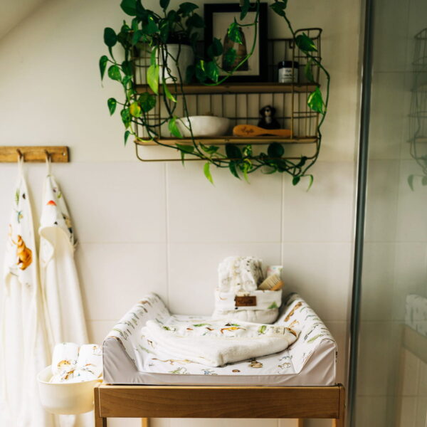 Saltea bebe pentru Infasat cu fundul intarit - Woods 50x70 cm - imagine 3