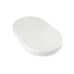 Cearsaf Bumbac ORGANIC cu elastic pentru patut OVAL 125x75 cm -  Poofi Cream
