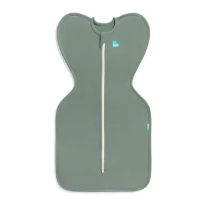 Saculet Swaddle UP Brate sus infasat Bebe Bumbac Nou-nascut 0-2 Luni 3.5-6 Kg - 1 TOG  Dark Olive LOVETODREAM S