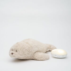Jucarie muzicala Sunete Albe cu Lampa incorporata Moonie – Foca Sand Bumbac Organic