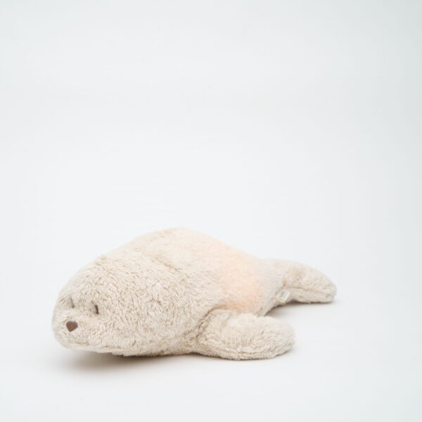 Jucarie muzicala Sunete Albe cu Lampa incorporata Moonie – Foca Sand Bumbac Organic - imagine 10