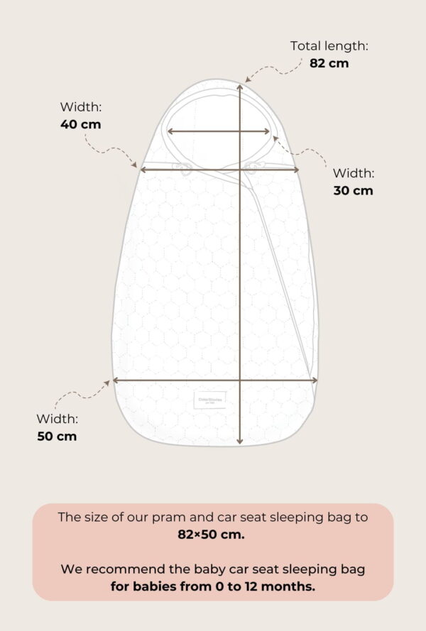 Sac landou Carucior / Scoica   0-12 luni - Teddy Warm Beige - imagine 4