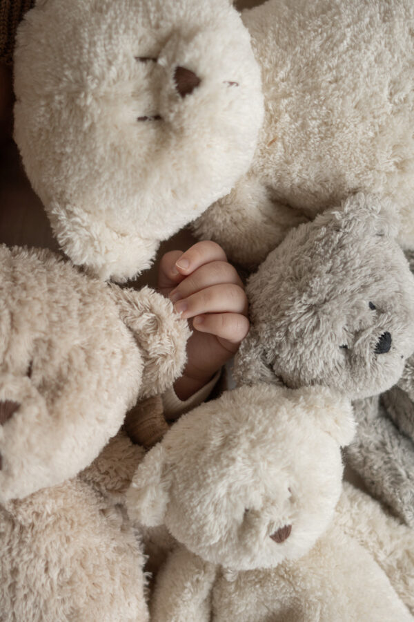 Jucarie muzicala Sunete Albe cu Lampa incorporata Moonie – Ursulet Sand Bumbac Organic - imagine 6