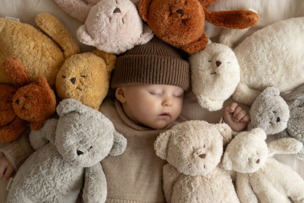 Jucarie muzicala Sunete Albe cu Lampa incorporata Moonie – Ursulet Sand Bumbac Organic - imagine 4