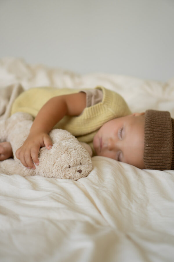 Jucarie muzicala Sunete Albe cu Lampa incorporata Moonie – Foca Sand Bumbac Organic - imagine 2