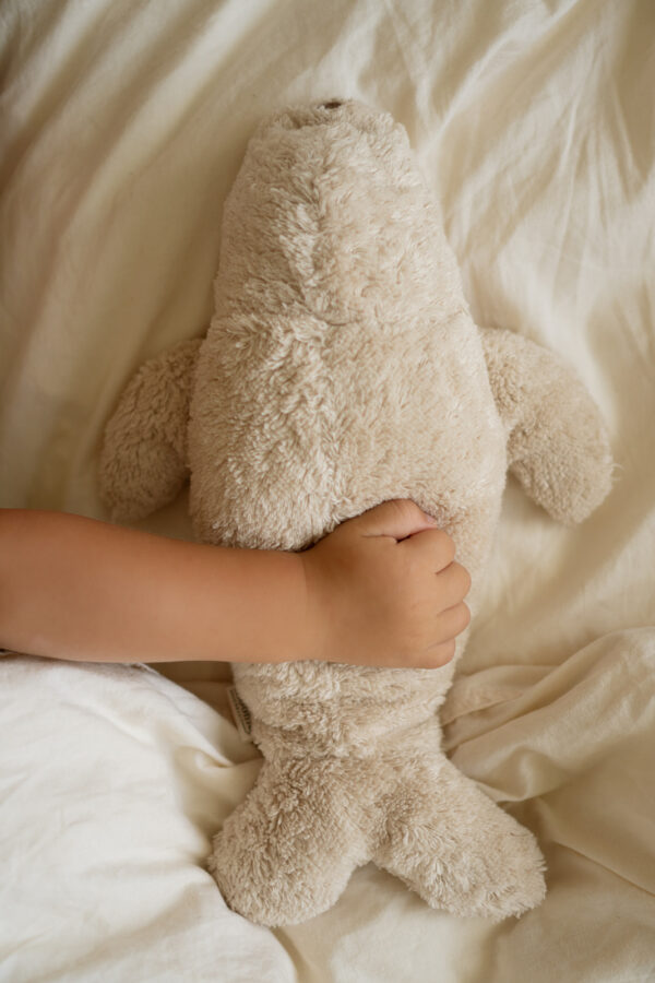 Jucarie muzicala Sunete Albe cu Lampa incorporata Moonie – Foca Sand Bumbac Organic - imagine 5