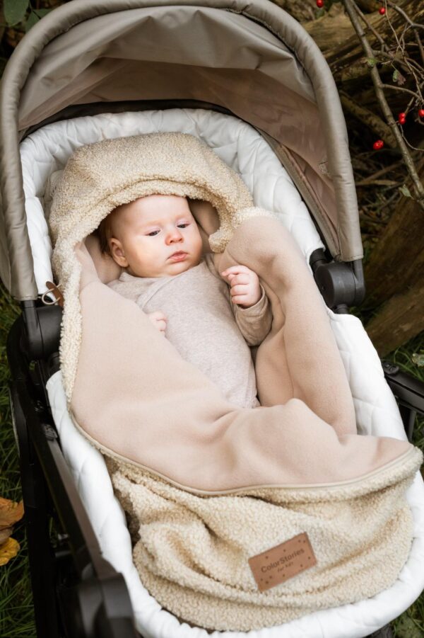 Sac landou Carucior / Scoica   0-12 luni - Teddy Warm Beige - imagine 2