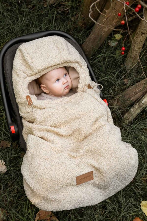 Sac landou Carucior / Scoica   0-12 luni - Teddy Warm Beige - imagine 3