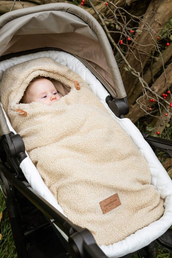 Sac landou Carucior / Scoica   0-12 luni - Teddy Warm Beige