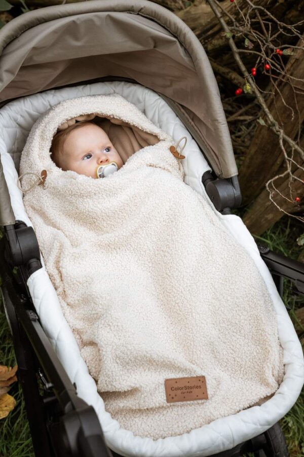 Sac landou Carucior / Scoica   0-12 luni - Teddy Light Beige