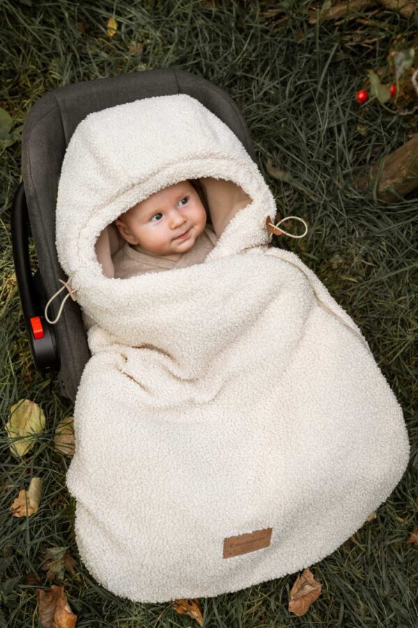 Sac landou Carucior / Scoica   0-12 luni - Teddy Light Beige - imagine 2