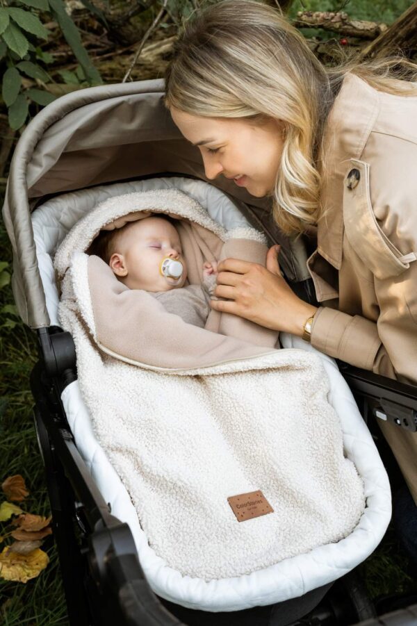 Sac landou Carucior / Scoica   0-12 luni - Teddy Light Beige - imagine 5
