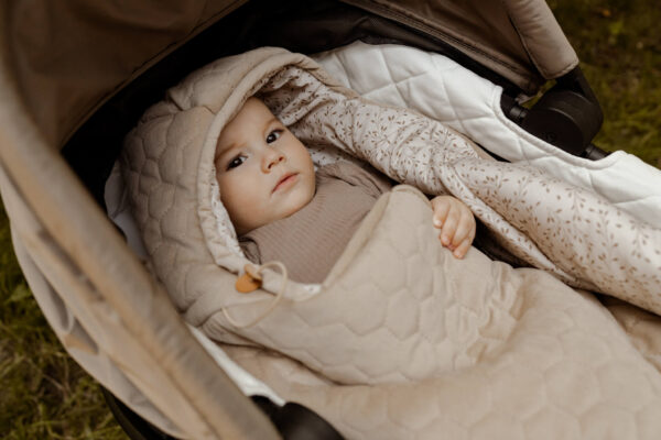 Sac landou carucior scoica Catifea/Bumbac  0-12 luni Herbs - imagine 2