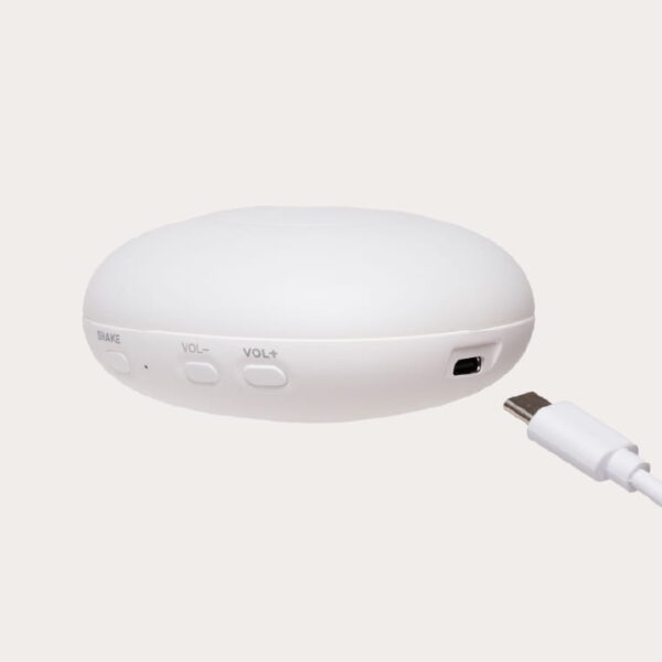 Jucarie muzicala Sunete Albe cu Lampa incorporata Moonie – Iepuras Sand Bumbac Organic - imagine 11