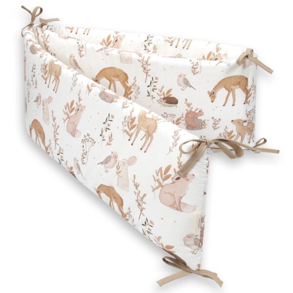 Protectie Bumper laterala patut Bumbac - Forest Friends 210 cm