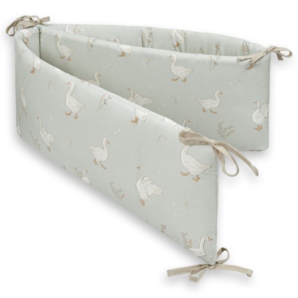 Protectie Bumper laterala patut Bumbac - Happy Goose Olive 210 cm