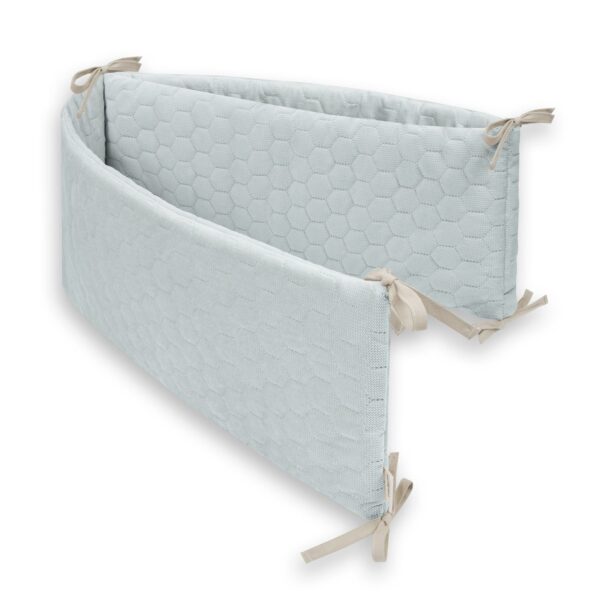 Protectie Bumper laterala patut Bumbac - Velvet Olive 210 cm - imagine 4