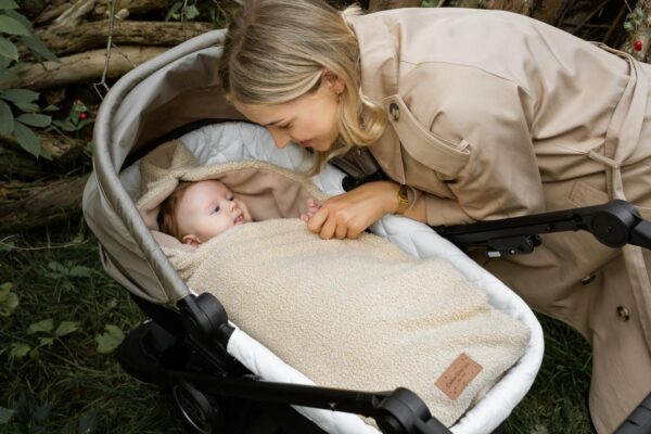 Paturica scoica / Landou  - Teddy Warm Beige - imagine 2