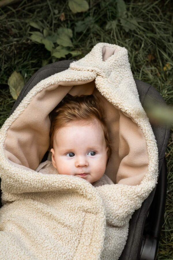 Paturica scoica / Landou  - Teddy Warm Beige - imagine 3
