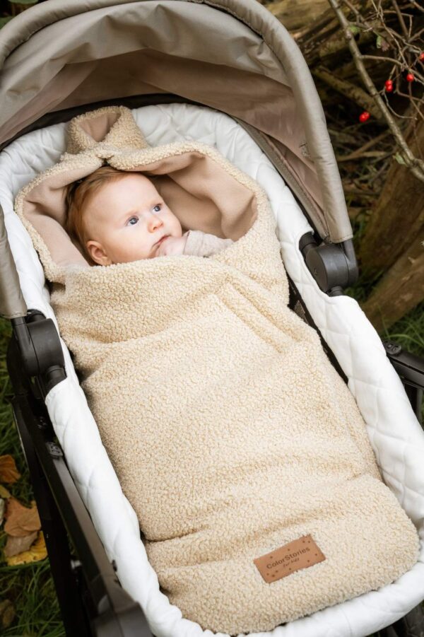 Paturica scoica / Landou  - Teddy Warm Beige - imagine 4